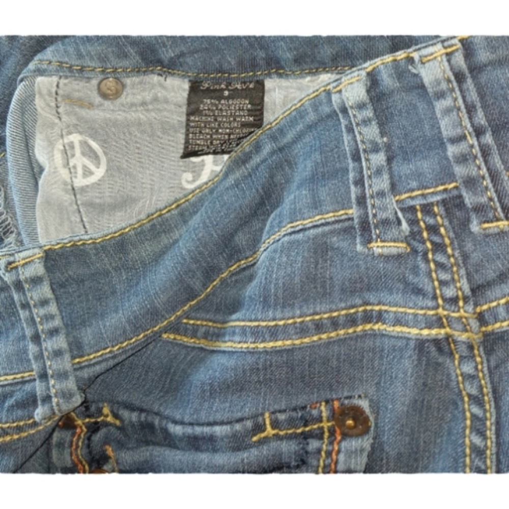 PINK AVE Sz 9 Straight Leg Women's blue jeans - Picture 4 of 6